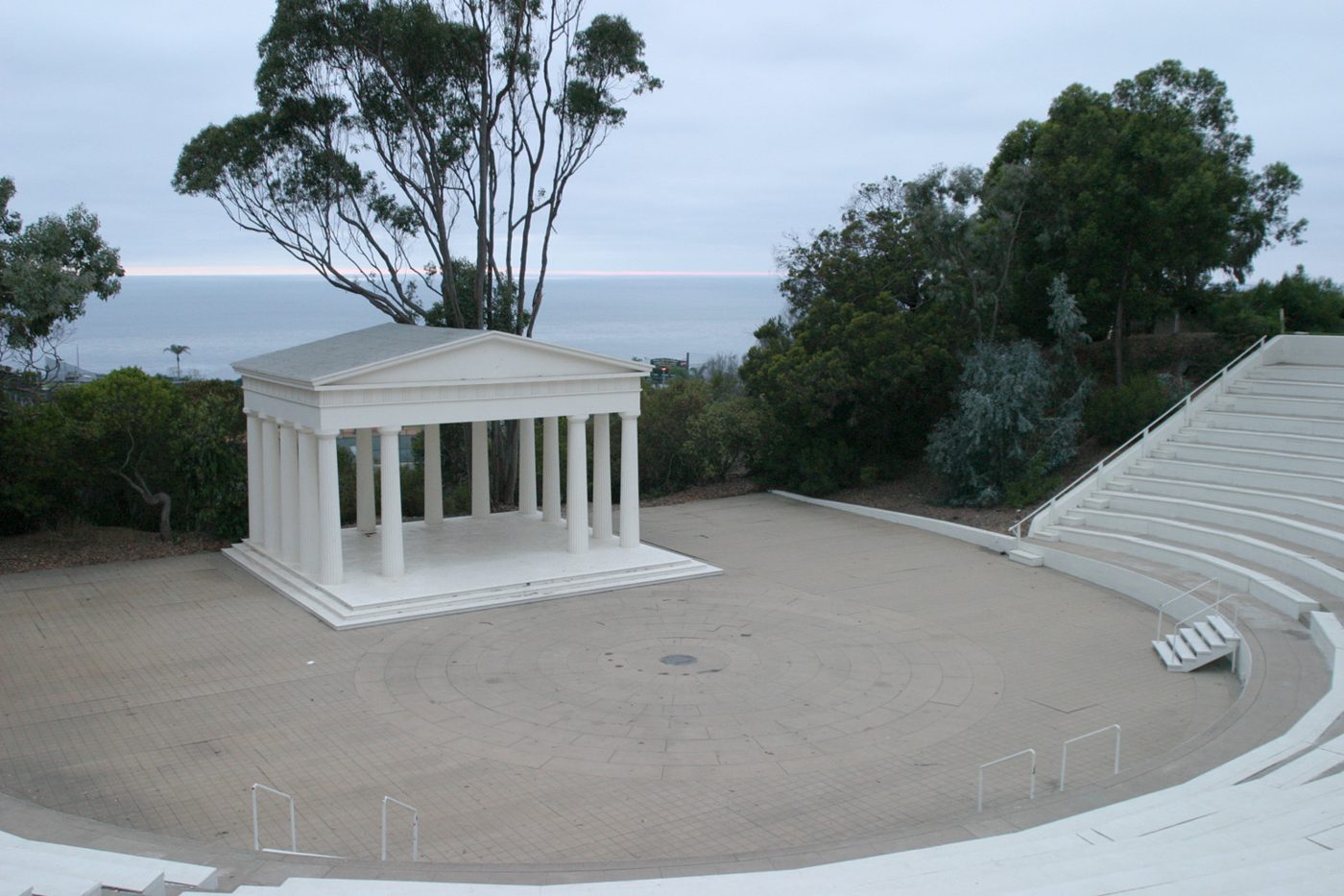 Greek amphitheater overlooking the ocean at Point Loma Nazarene University